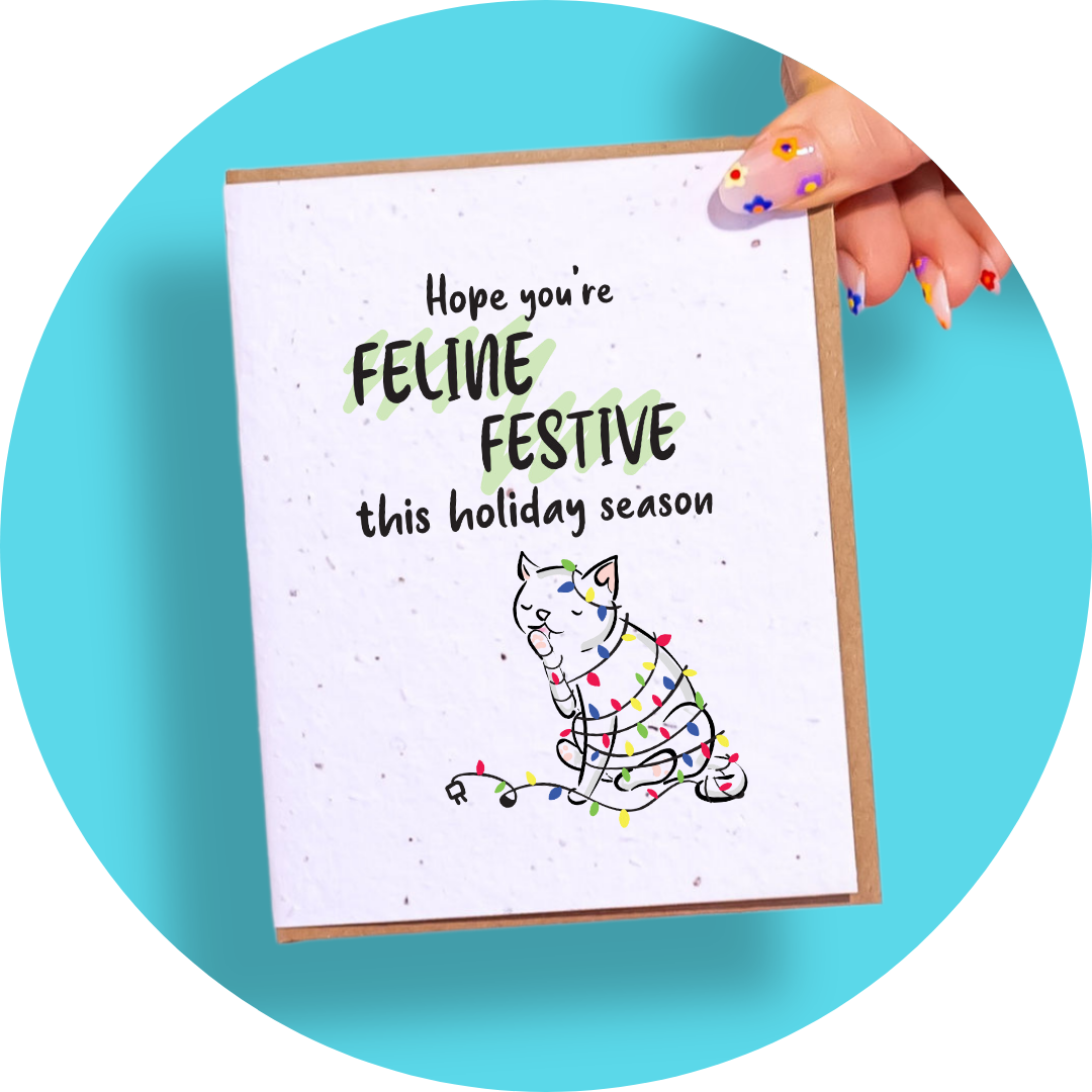 <img src="festive.jpg" alt="feeling festive christmas sustainable zero waste greeting card">