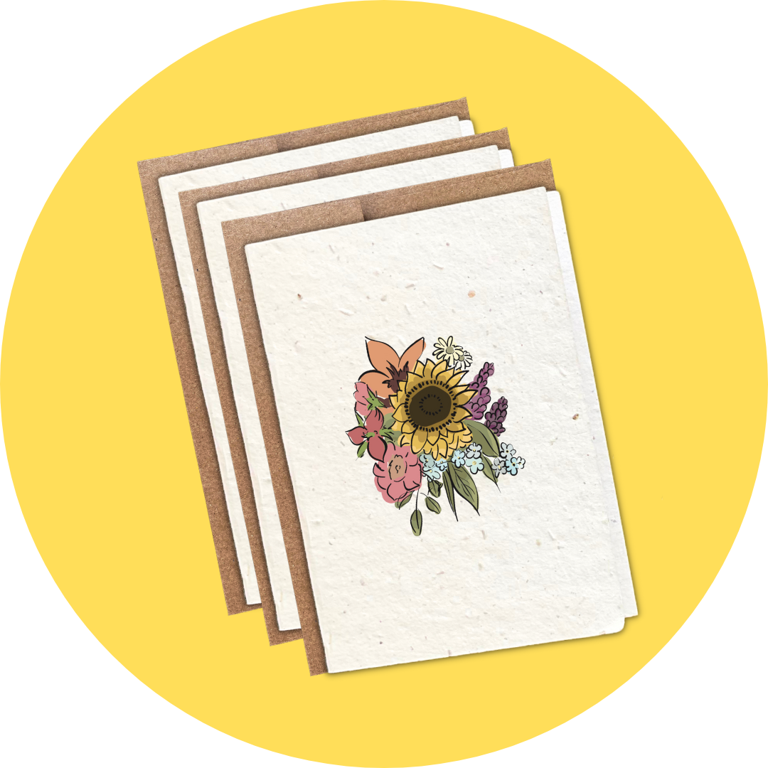Flower Bundle - Mini Card (3-Pack)